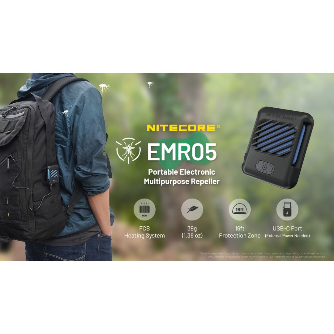 Nitecore EMR05 Portable Electronic FCB Heating MOLLE System Mosquito Repeller