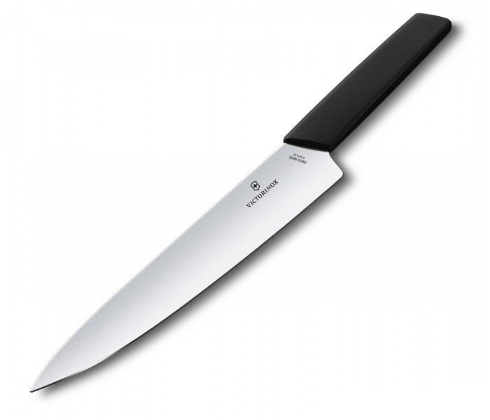 Victorinox Swiss Modern 22cm Butcher Meat Carving Knife Black 6.9013.22B