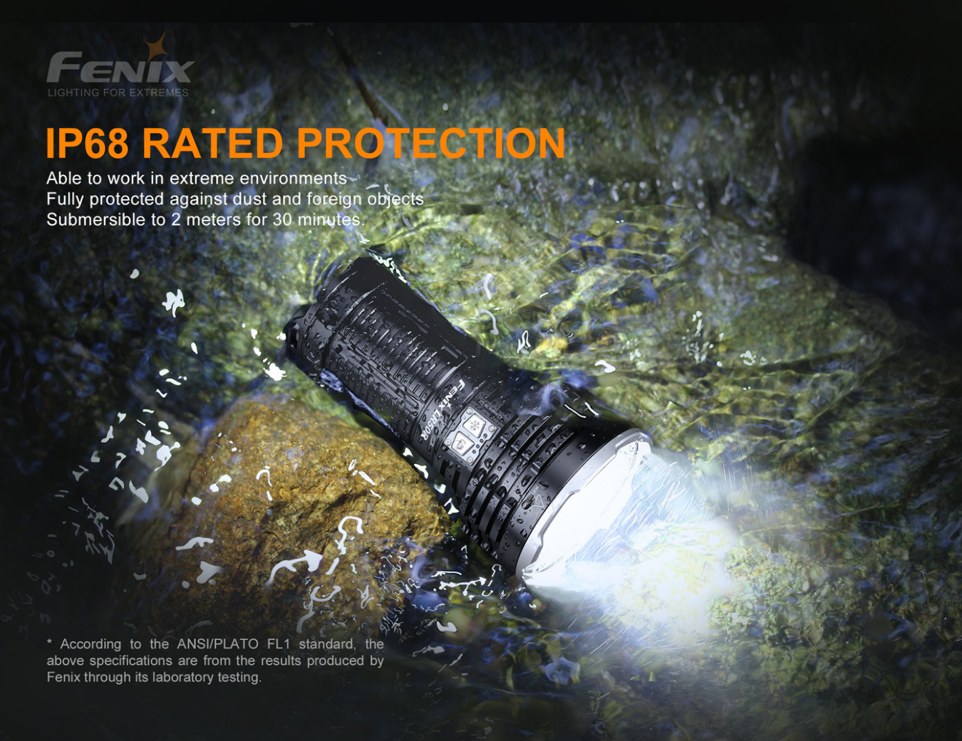 Fenix LR50R 4 x Luminus SST70 LED 12000L Rechargeable Flashlight