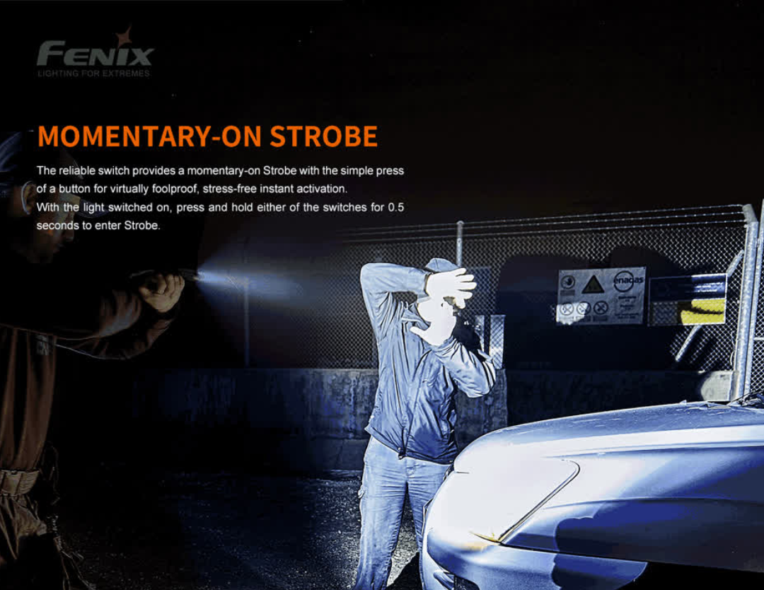 Fenix GL22 750 Lumens Cool White With Red Laser Tactical Light