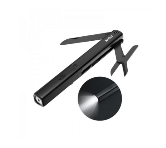NexTool 3-in-1 Pen-shaped Flashlight Scissors Knife Tool N1 NE20026 Pocket Size Multitool