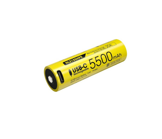 Nitecore 21700 5500mAh 20A 3.6V USB-C Rechargeable Li-ion Battery NL2155HPR