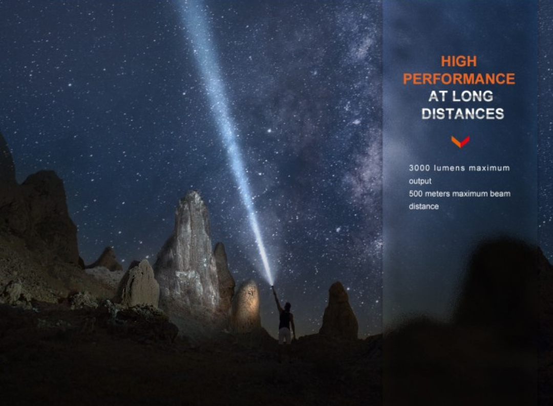 Fenix PD40R V3.0 Luminus SFT70 LED 3000L Rechargeable Flashlight
