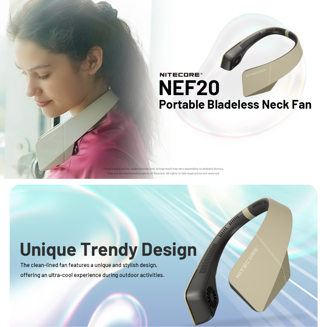 Nitecore NEF20 Portable Bladeless Neck Fan