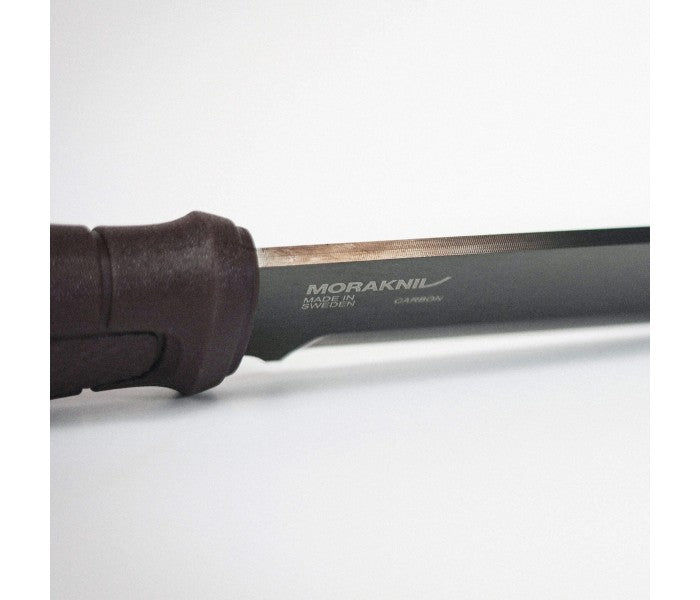 MoraKniv Garberg Grand Blackblade (C) Bushcraft Knife with Leather Sheath 14640
