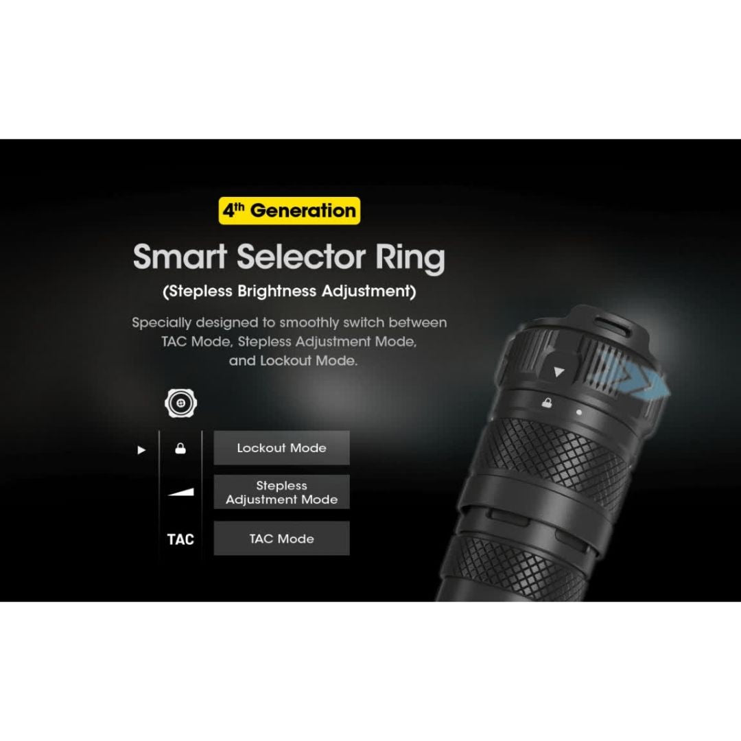 Nitecore SRT7i LUMINUS SFT-70 LED SmartRing Rechargeable Tactical Flashlight