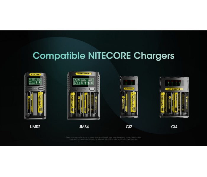 Nitecore 18650 3600mAh 3.6V USB-C Rechargeable Li-ion Battery NL1836R