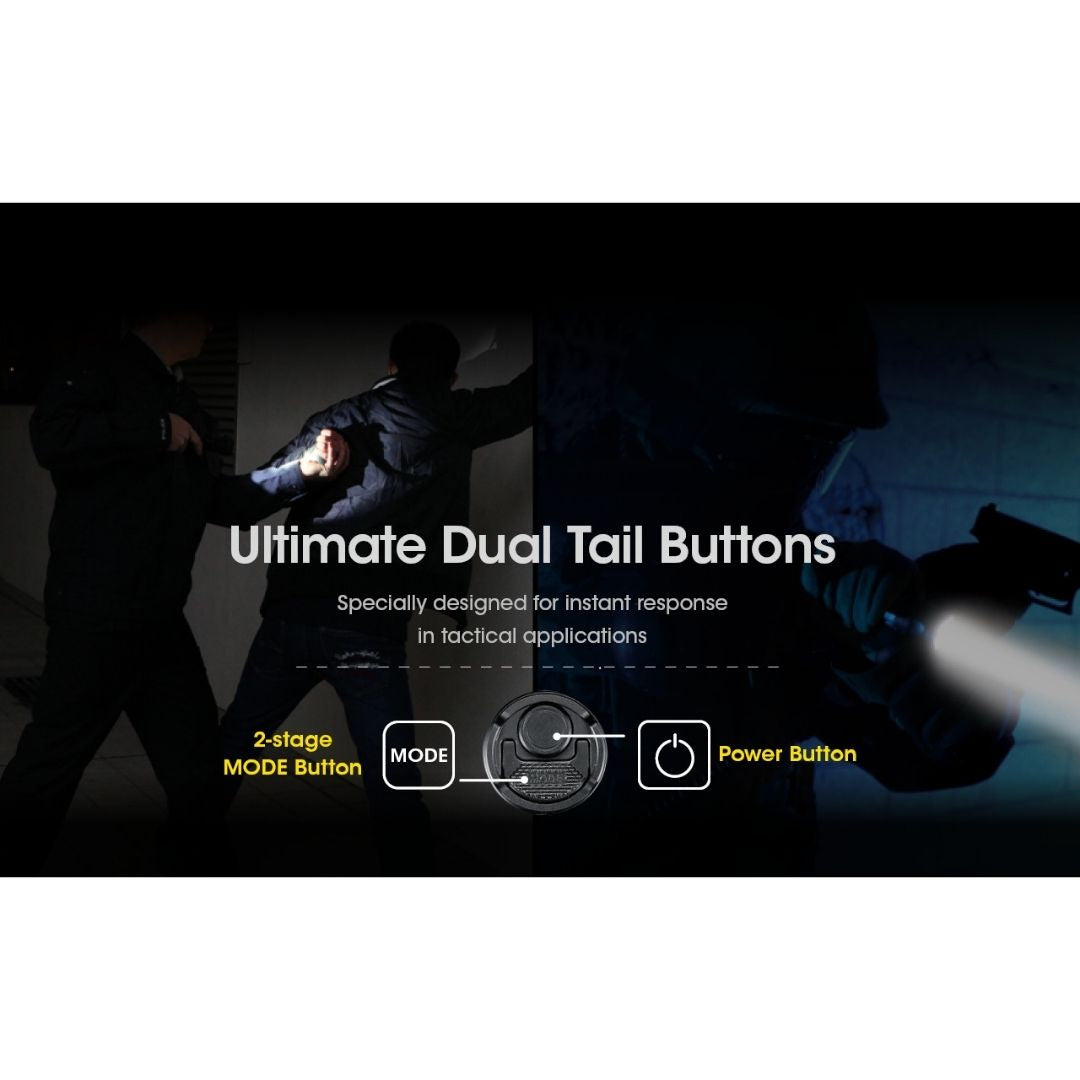 Nitecore SRT7i LUMINUS SFT-70 LED SmartRing Rechargeable Tactical Flashlight