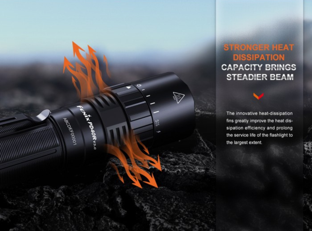 Fenix PD40R V3.0 Luminus SFT70 LED 3000L Rechargeable Flashlight