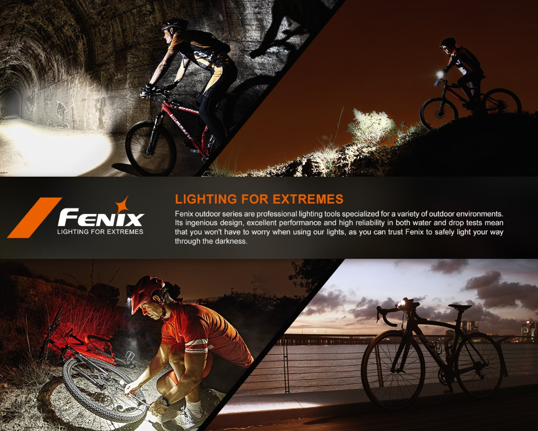 Fenix BC15R Lightweight Anti-Glare Facula Line High Performance Luminus SST20 400L Rechargeable Front