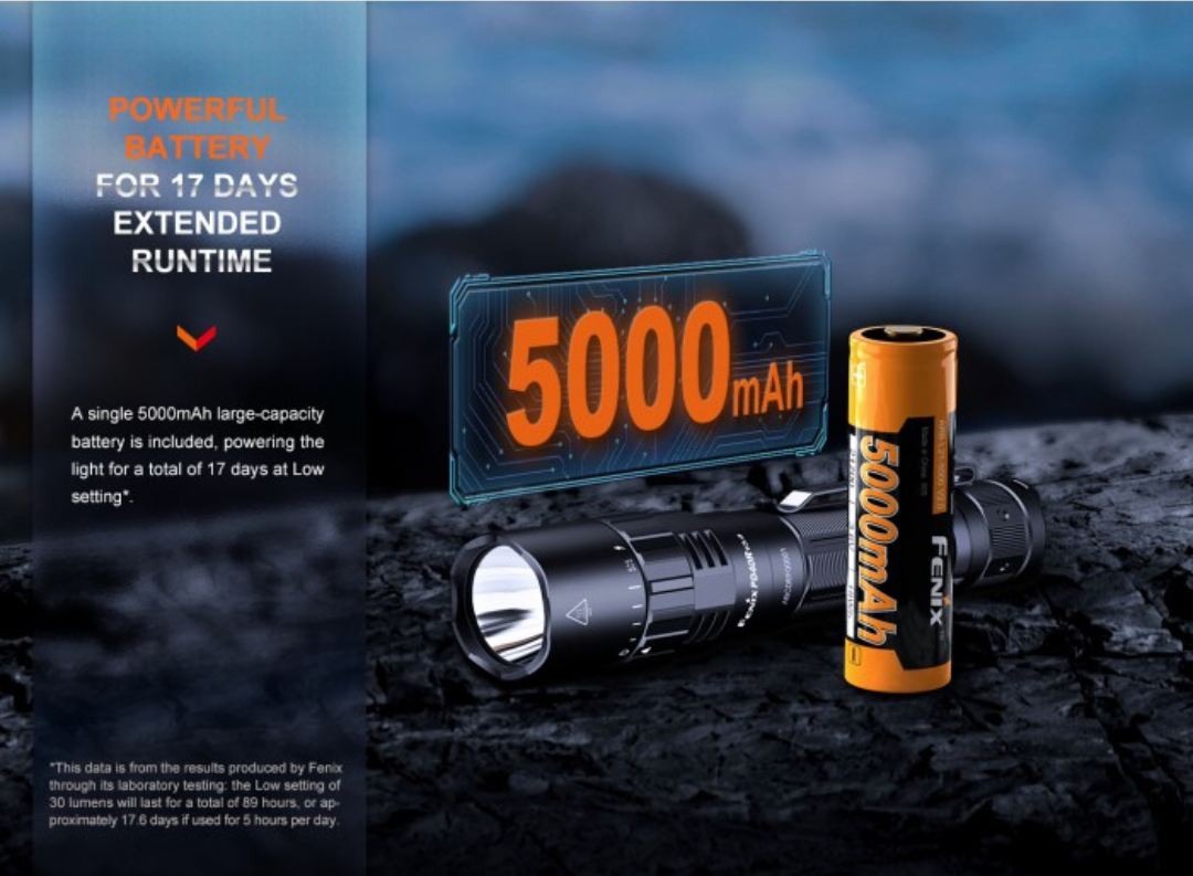 Fenix PD40R V3.0 Luminus SFT70 LED 3000L Rechargeable Flashlight
