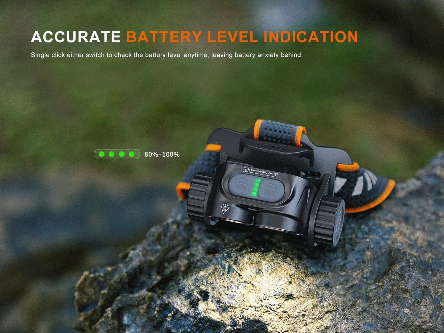 Fenix HM65R V2.0 Luminus SST40-GEN2 LED 2300L Rechargeable Headlamp