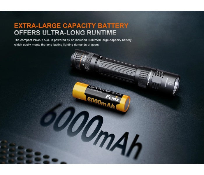 Fenix PD45R ACE Luminus SFT70-Gen2 LED 3200L Multi-Mode Rechargeable Flashlight