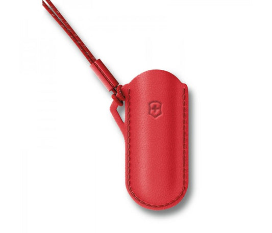 Victorinox Leather Pouch Classic Colors Style Icon Red 58mm 4.0670