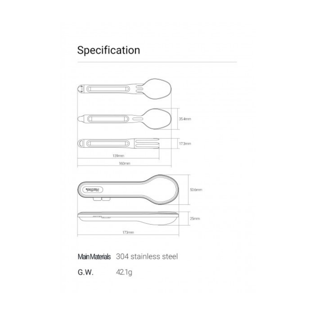 NexTool Stainless Steel Cutlery Set NE20133 Camping Tableware Spoon Fork