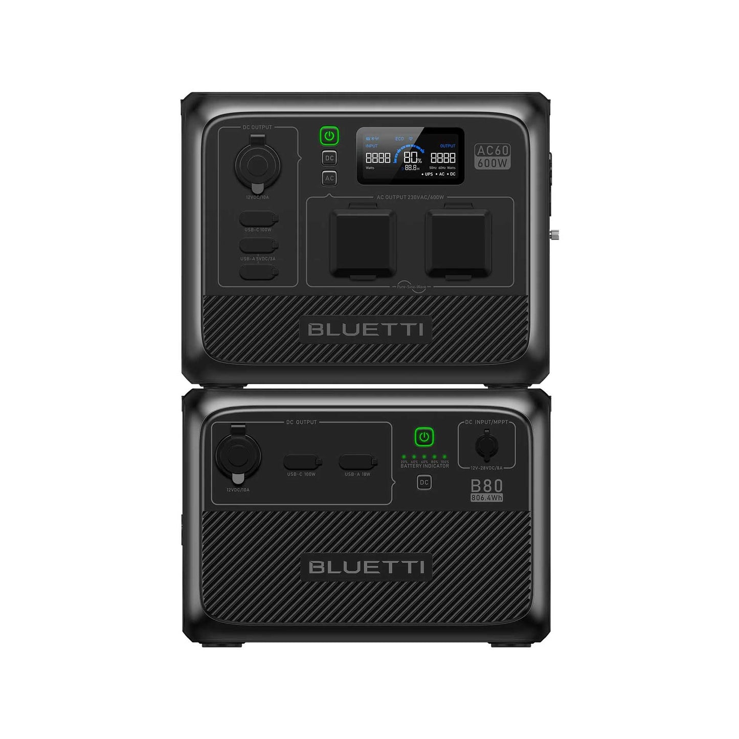 BLUETTI AC60 Portable Power Station 403Wh LiFePO4 Battery Surge AC Solar Generator (600W/1200W)