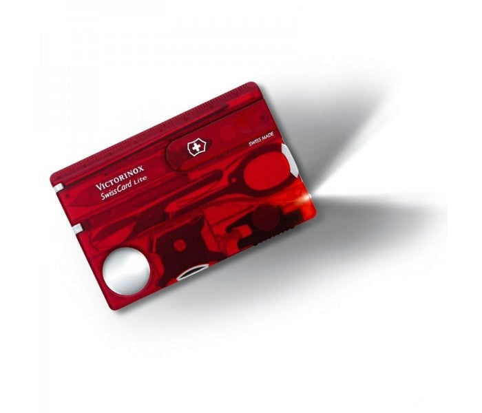Victorinox SwissCard Lite Ruby Multitool Pocket Knife 0.7300.T