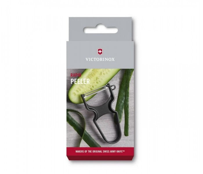 Victorinox Rapid Peeler Black Straight Edge Kitchen Fruit Vegetable Peeler 6.0930.3