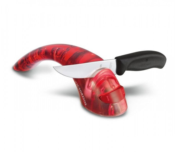 Victorinox 2-Stage Kitchen Knife Sharpener with Ceramic Discs Red 7.8721