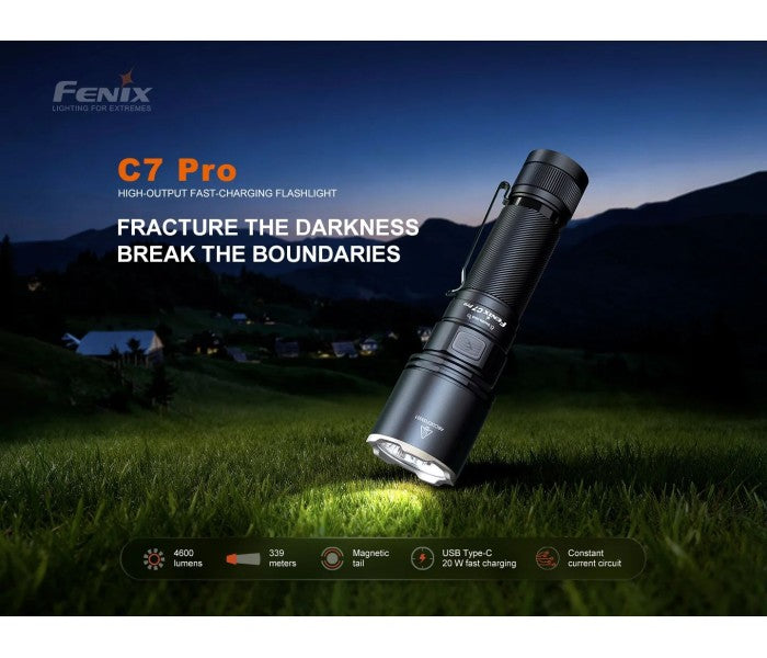 Fenix C7 Pro Luminus SST25 LED 4600L Rechargeable Flashlight