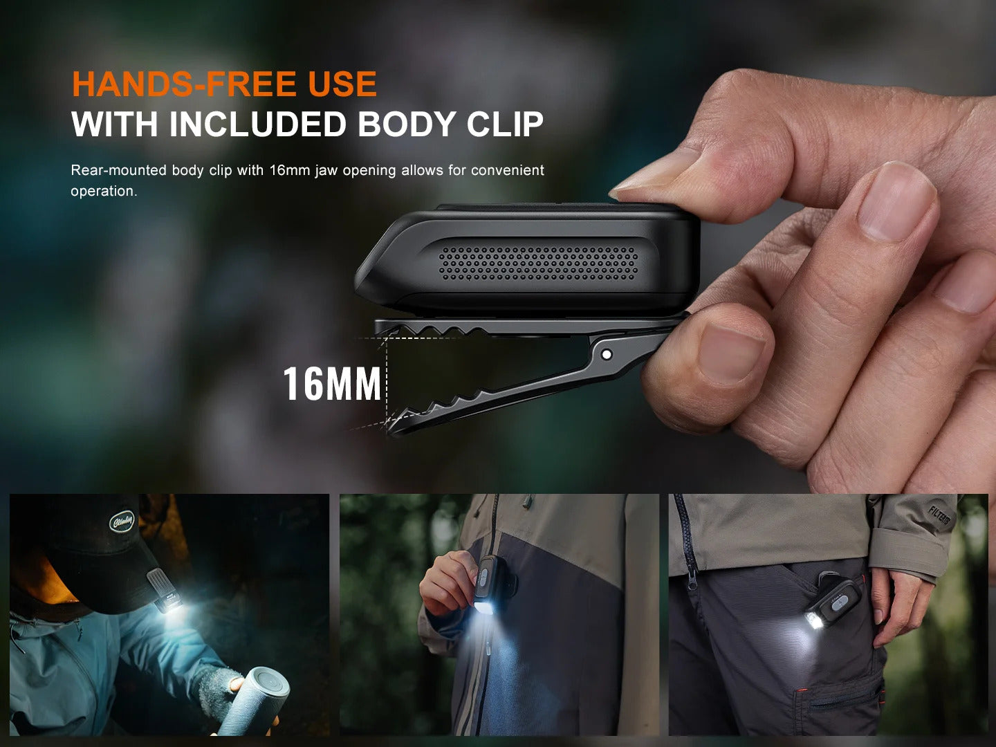 Fenix E04R Clip-On 300L LED Flashlight