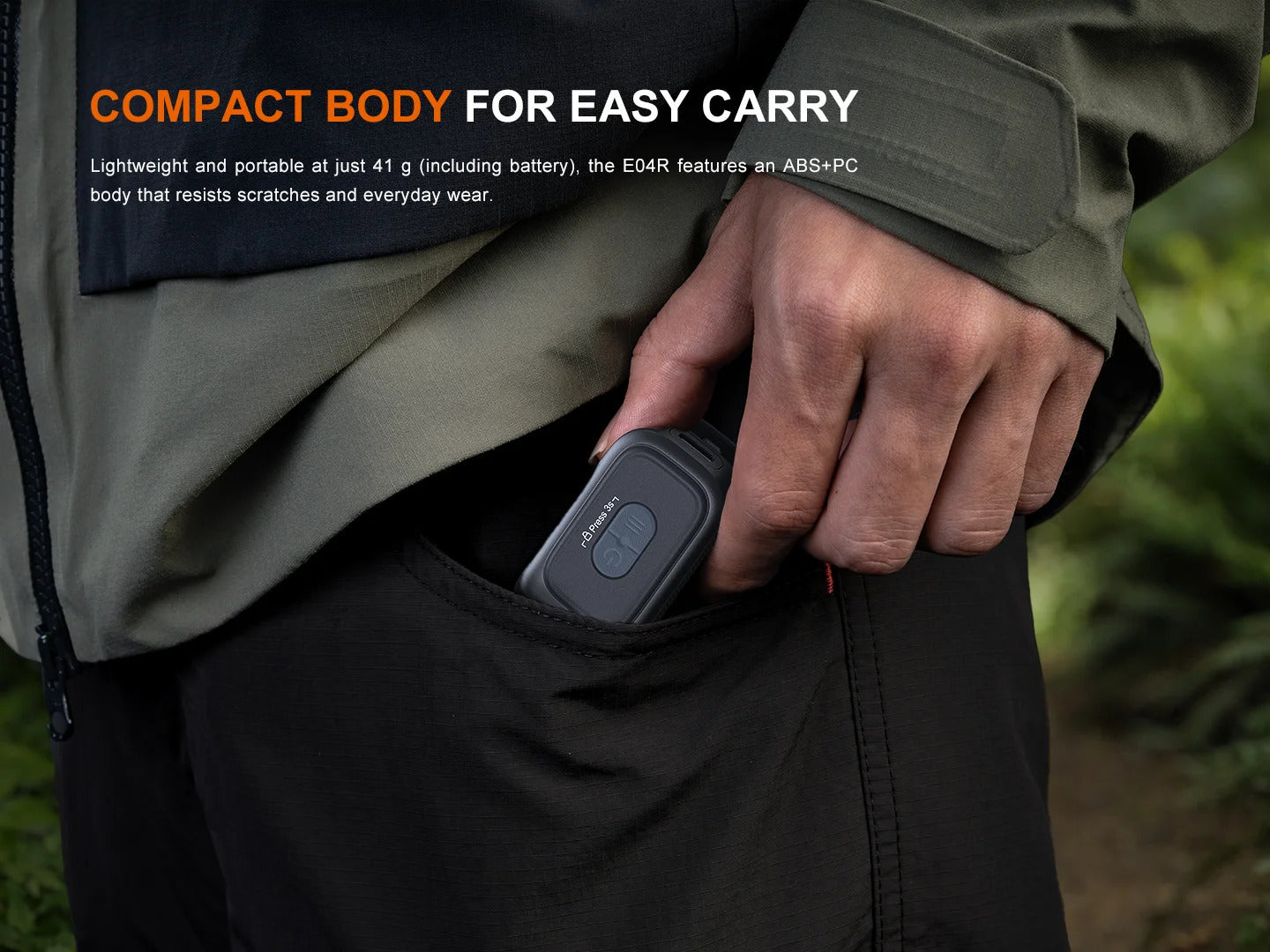 Fenix E04R Clip-On 300L LED Flashlight