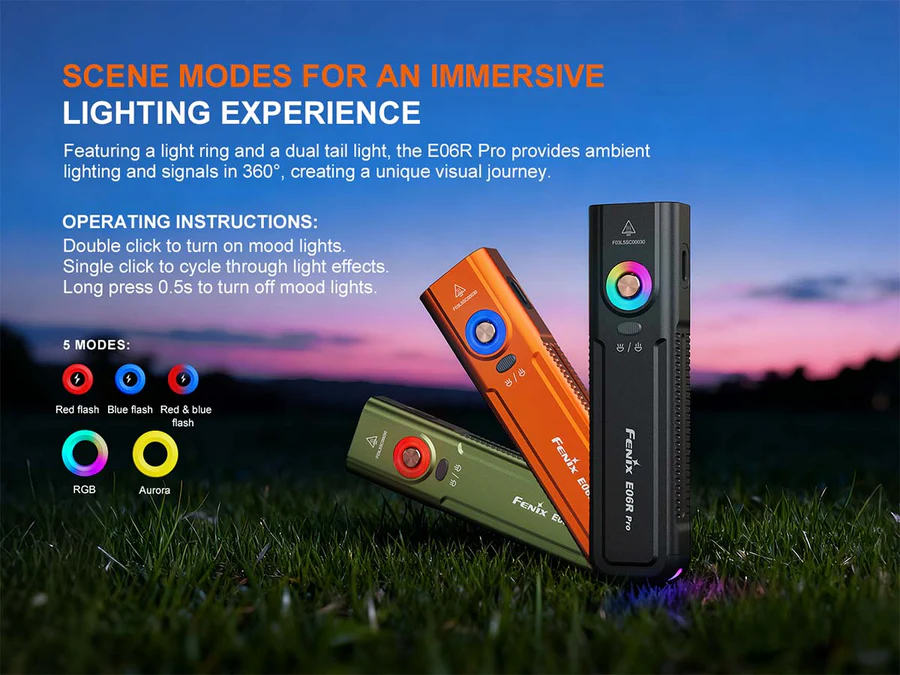Fenix E06R PRO Flat Flashlight