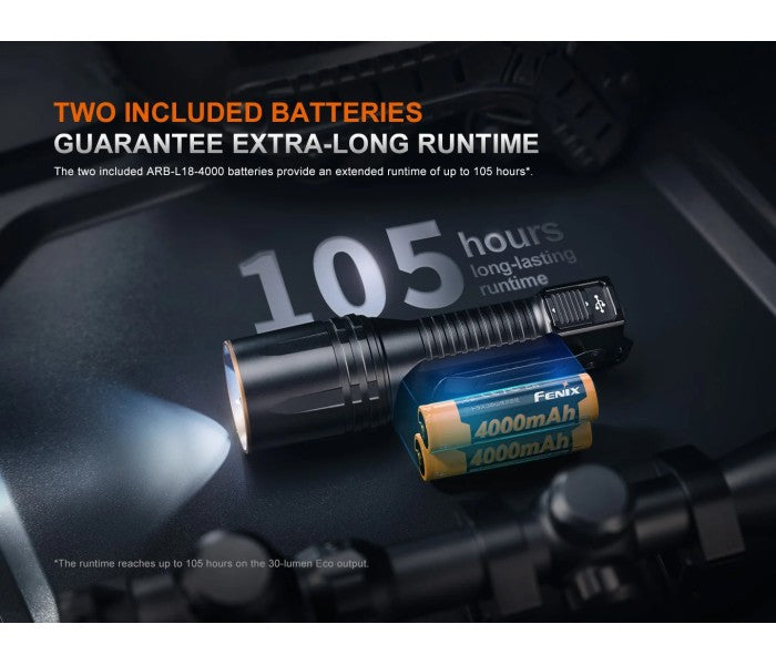 Fenix TK35R Luminus SFT25R LED 5800L + SST08 UV Multi-Mode Rechargeable Flashlight