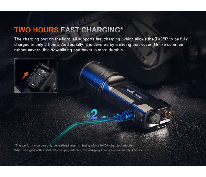 Fenix TK35R-RED Luminus SFT25R LED 5800L + CREE XEG Red LED Rechargeable Flashlight