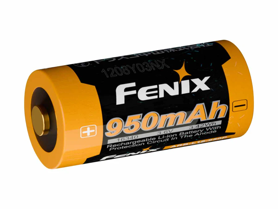Fenix 16340 RCR123 3.6V 950mAh Li-ion Rechargeable Battery (ARB-L16-950P)