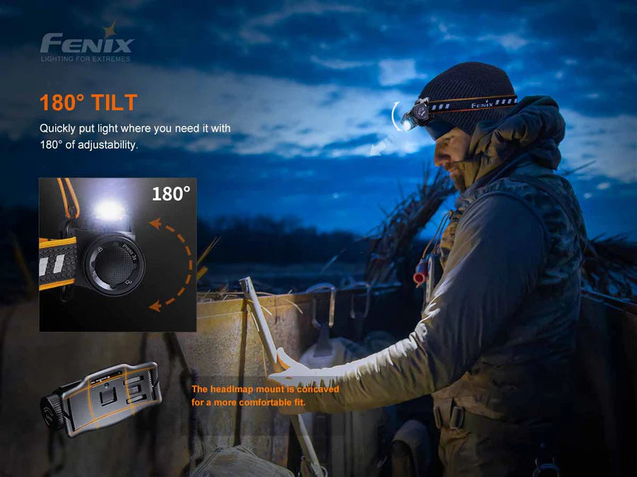 Fenix HM60R Rechargeable Headlamp - 1200 Lumens