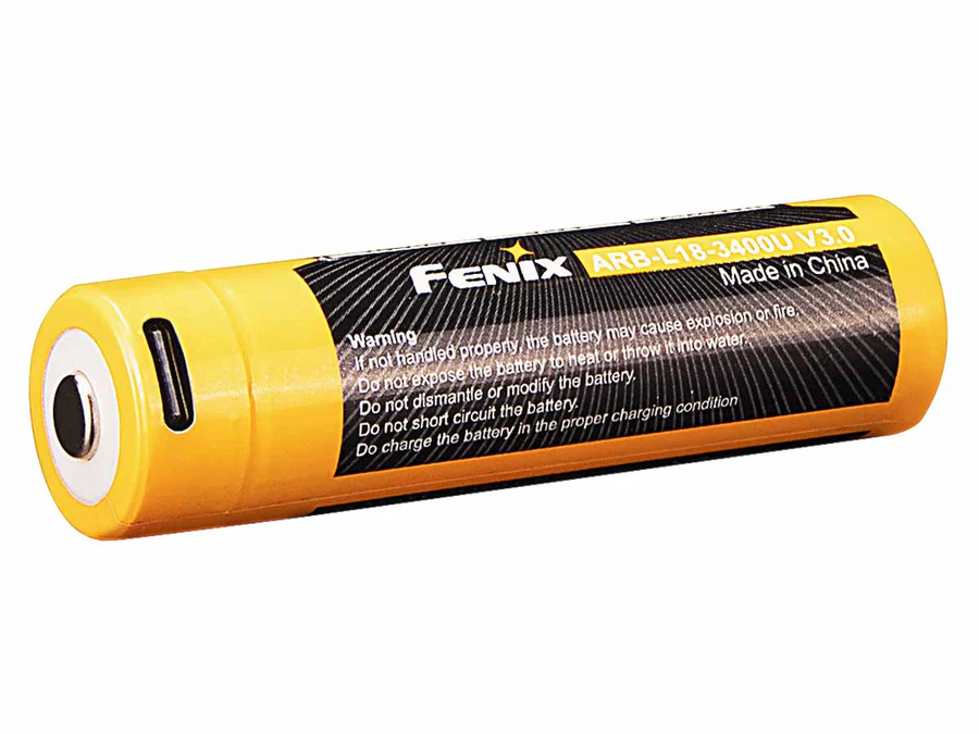Fenix 18650 3.6V 3400mAh Li-ion USB Rechargeable Battery (ARB-L18-3400U V3.0)