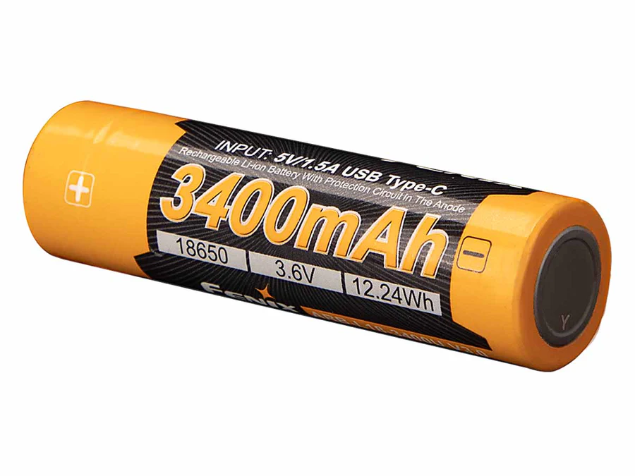 Fenix 18650 3.6V 3400mAh Li-ion USB Rechargeable Battery (ARB-L18-3400U V3.0)