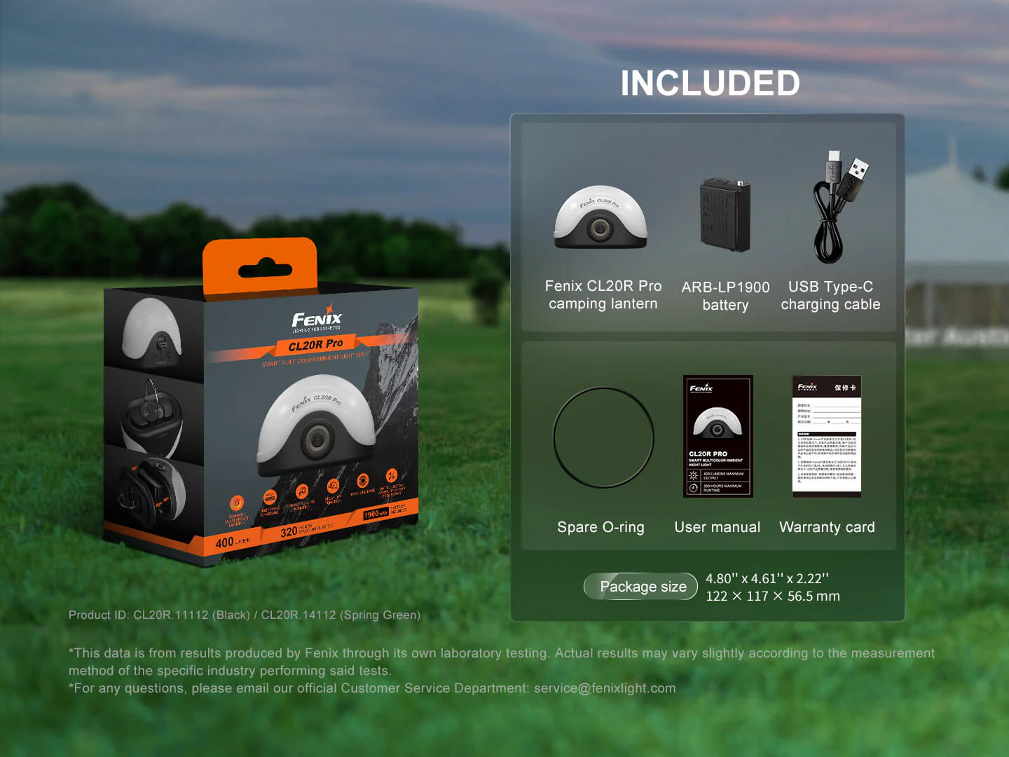 Fenix CL20R Pro 400L Rechargeable Lantern