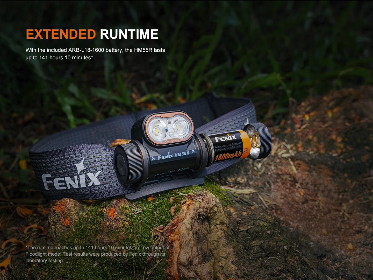 Fenix HM55R Luminus SST25 LED 1200L Rechargeable Headlamp