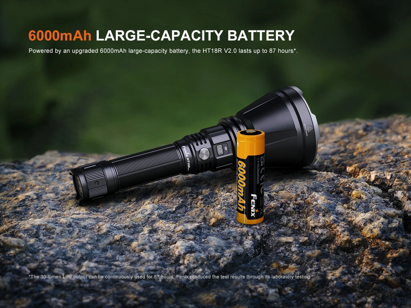 Fenix HT18R V2.0 Luminus SFT90 LED 3700L Rechargeable Flashlight