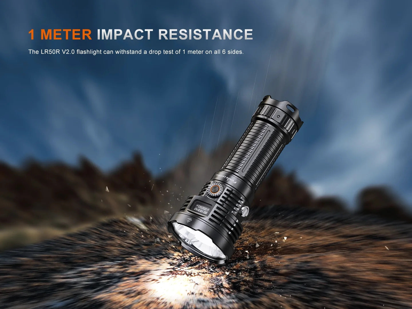 Fenix LR50R V2.0 Luminus SST70 LED 18000L Rechargeable Flashlight