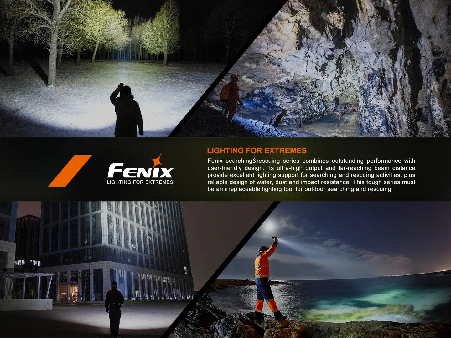 Fenix LR50R V2.0 Luminus SST70 LED 18000L Rechargeable Flashlight