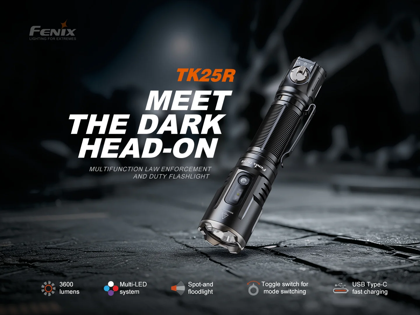 Fenix TK25R CREE XHP50.3 LED 3600L Rechargeable Flashlight