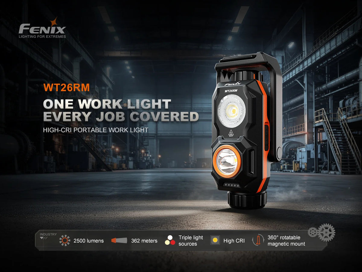 Fenix WT26RM HIGH-CRI PORTABLE WORK LIGHT