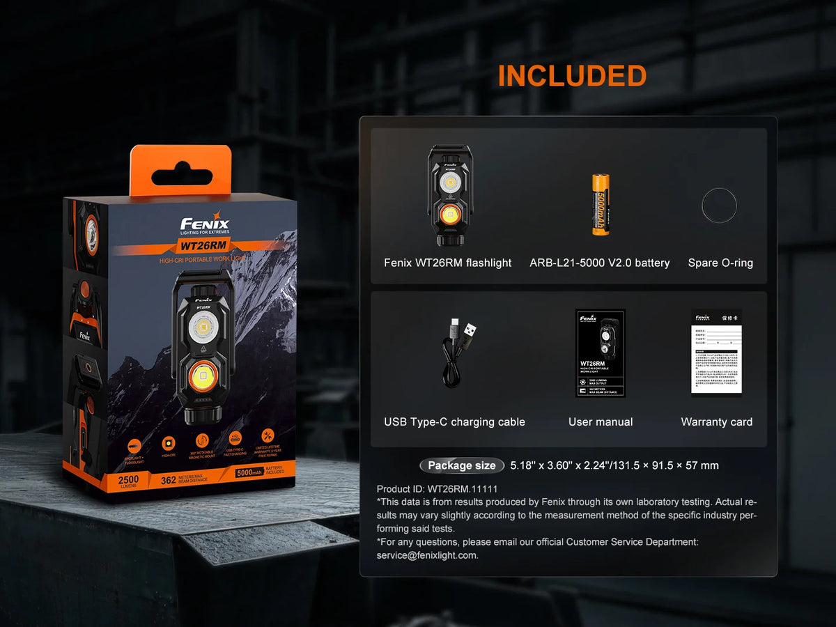 Fenix WT26RM HIGH-CRI PORTABLE WORK LIGHT