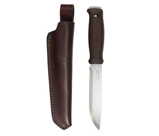 MoraKniv Garberg Grand (S) Bushcraft Knife with Leather Sheath 14641