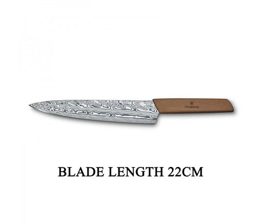Victorinox Swiss Modern Carving Knife Damast Limited Edition 2022 22cm Straight Edge Damasteel 6.9010.22J22