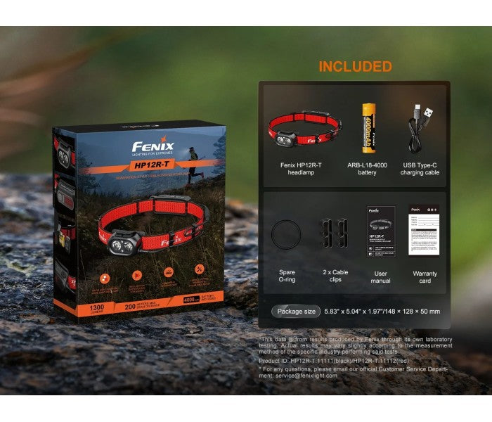 Fenix HP12R-T SFT25 + SST20 LED 1300L Trail Running Headlamp