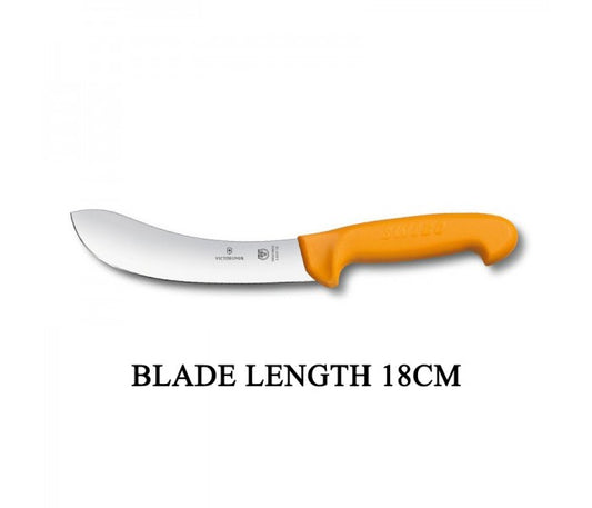 Victorinox Swibo 18cm Widened Tip Curved Rigid Blade Skinning Knife 5.8427.18