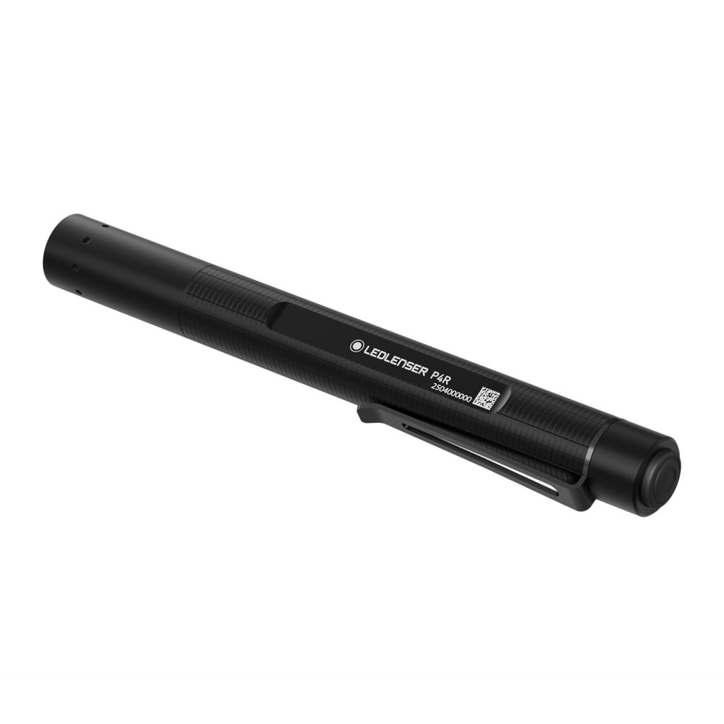 LED LENSER P4R Rechargeable Flashlight - 300 Lumens [Pen Light, Dual Power Source]