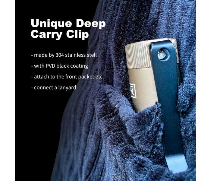 Manker E05 II CW SAND Cool White LED 1300L Rechargeable EDC Flashlight