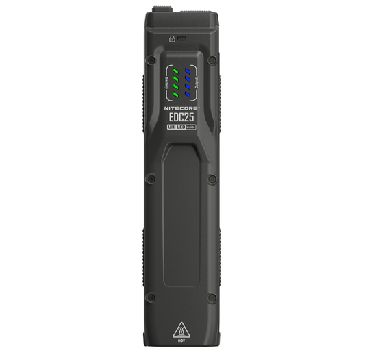 Nitecore EDC25 2x NiteLab UHi 20 LED 3000L CW Rechargeable Flashlight