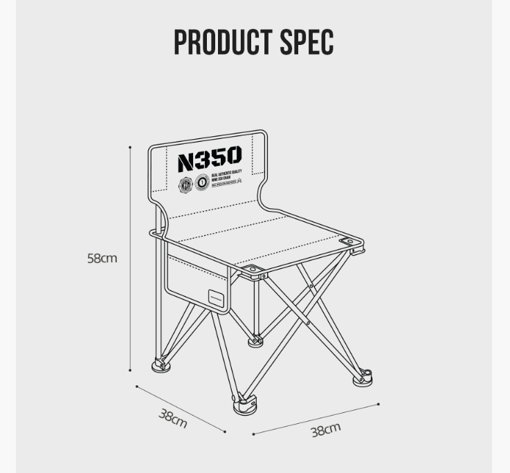 KZM Nino 350 Camping Chair