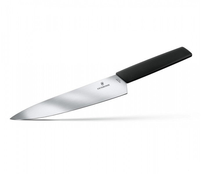 Victorinox Swiss Modern 22cm Butcher Meat Carving Knife Black 6.9013.22B